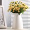 White Flower Vase- Ceramic Vase for Decor, White vase for Flowers, Modern Vases for Living Room/Home Decor Accents/Entryway/Mantel/Bookshel